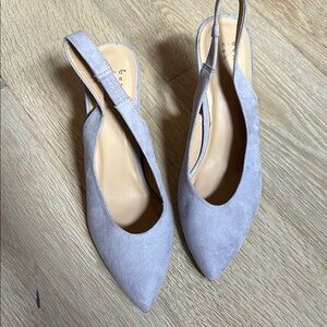 a new day Gray and Purple Heels Elegant Style